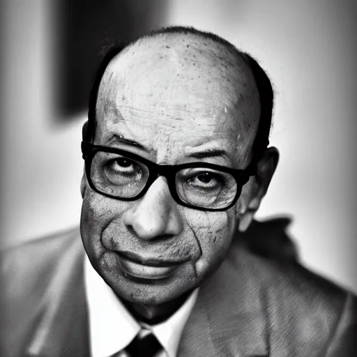 Image similar to mohammad hatta, perfect faces, lighting, 5 0 mm, awar winning photography