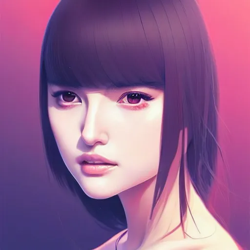 Image similar to a beautiful young japanese natalie portman mixed with hitomi tanaka alluring instagram model in crop top, by guweiz and wlop and ilya kuvshinov and artgerm, symmetrical eyes, aesthetic, gorgeous, stunning, alluring, attractive, artstation, deviantart, pinterest, digital art