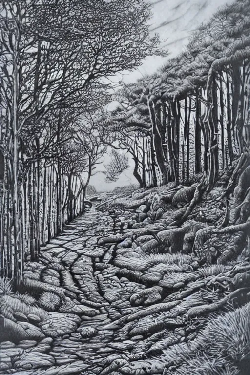 Image similar to wood engraving by sue scullard