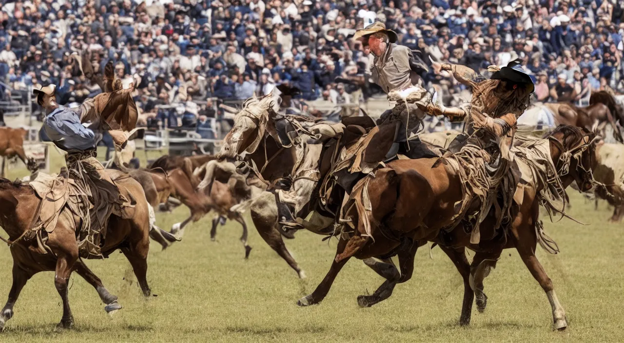 Prompt: cowboy showdown at noon