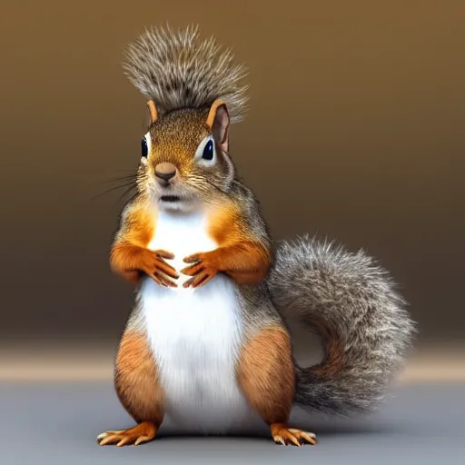 Image similar to donald!!!! trump!!!! as a squirrel, cinematic, hyper realistic, 8 k render