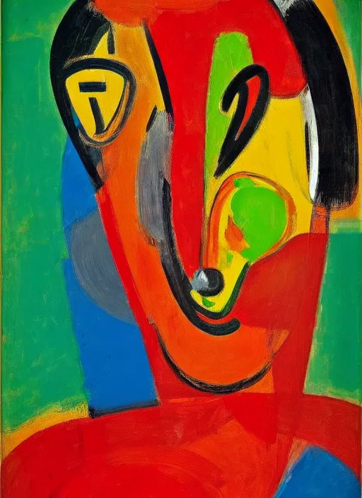 Image similar to portrait of a girl, painting by willem de kooning, expressive abstractionism, many stiff relief strokes of oil on canvas,