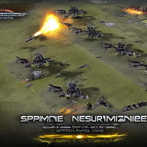 Image similar to supreme commander realistic warzone