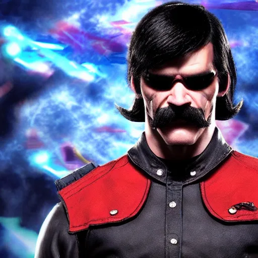 Image similar to dr disrespect, as a character in tekken