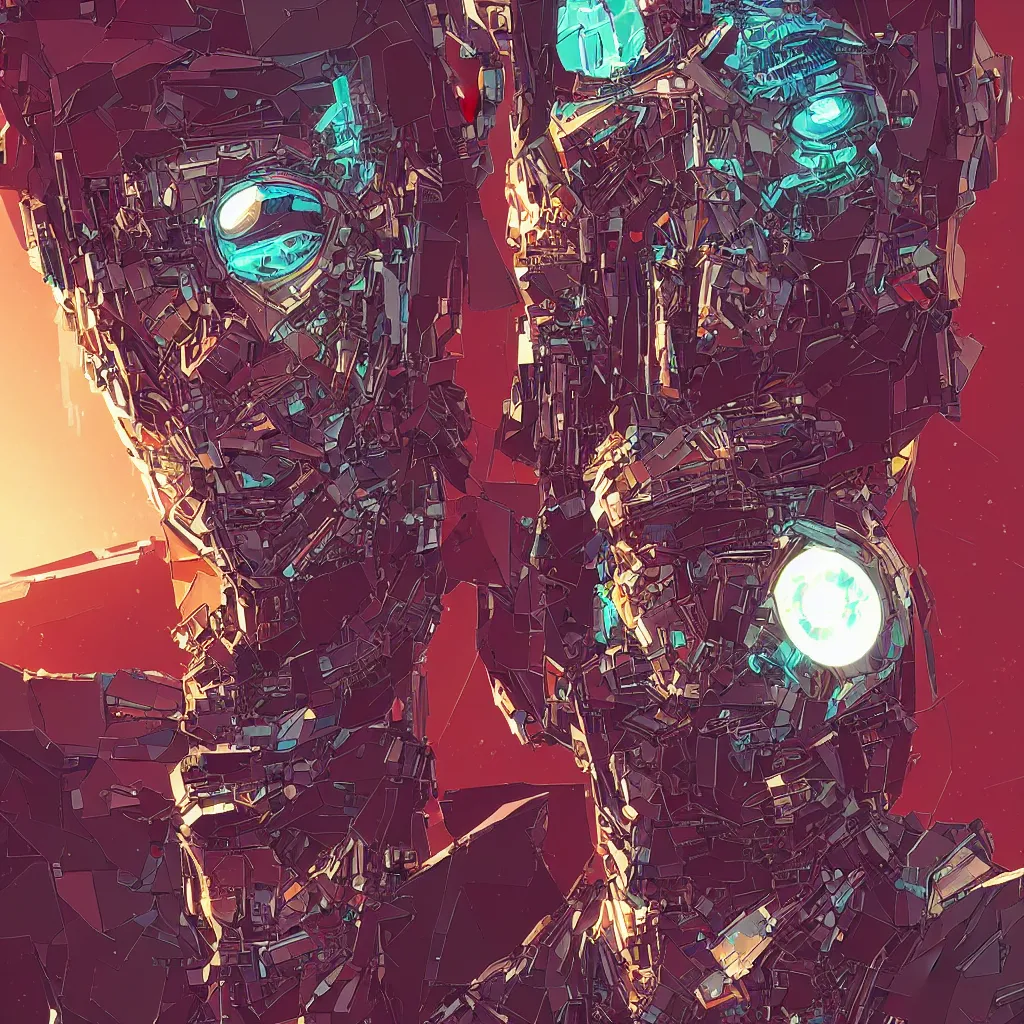 Image similar to concept art portrait of gollum as cyborg, netrunner cyberpunk, artstation, art by petros afshar, tom whalen, laurie greasley and greg rutkowski and ilya kuvshinov