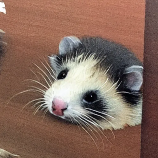 Image similar to A ferret in a board meeting.