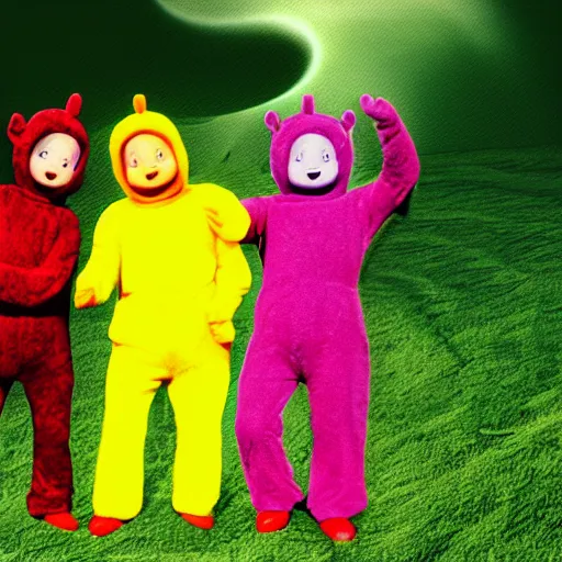 Image similar to teletubbie acidwave