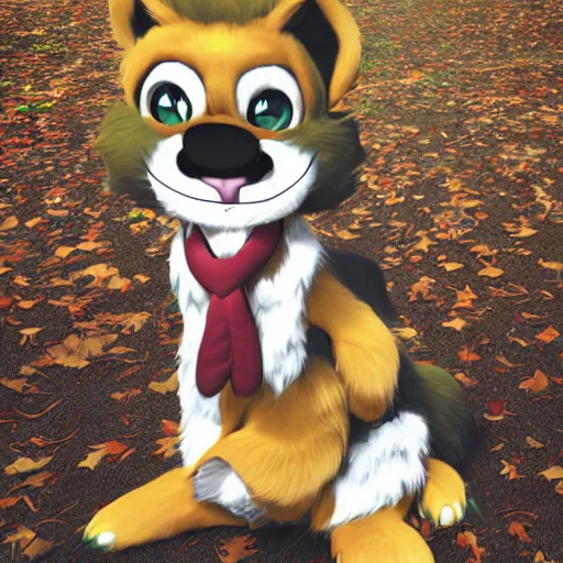 Image similar to furry fursona hiperrealistic photograph