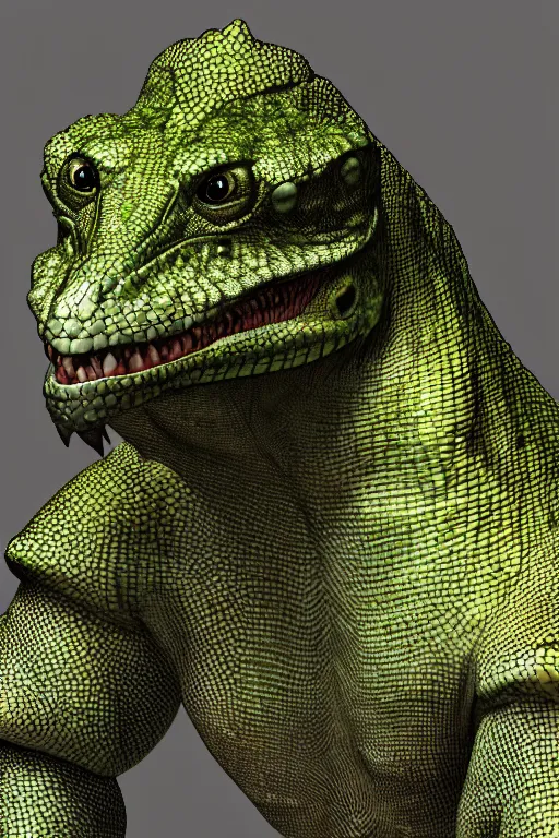 Image similar to lizardman, gray scales, anime, hd,