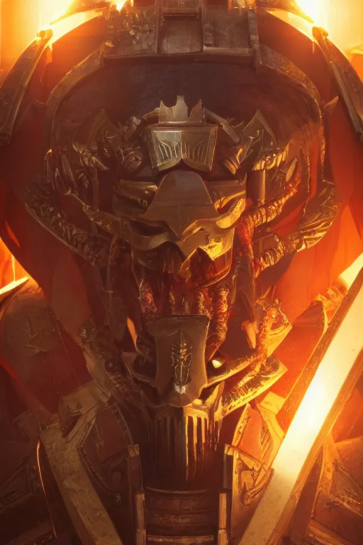 Image similar to queen portrait heros warhammer 4 0 k horus heresy fanart - the primarchs emperor by johannes helgeson animated with vfx concept artist & illustrator global illumination ray tracing hdr fanart arstation zbrush central hardmesh 8 k octane renderer comics stylized