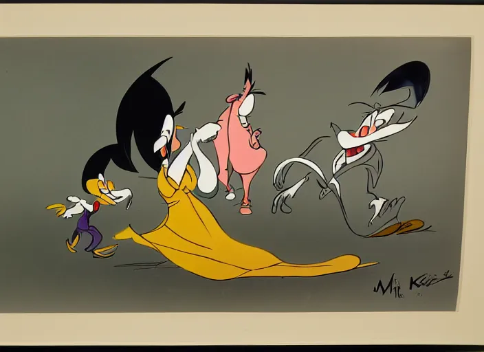 Image similar to original animation cel by milt kahl