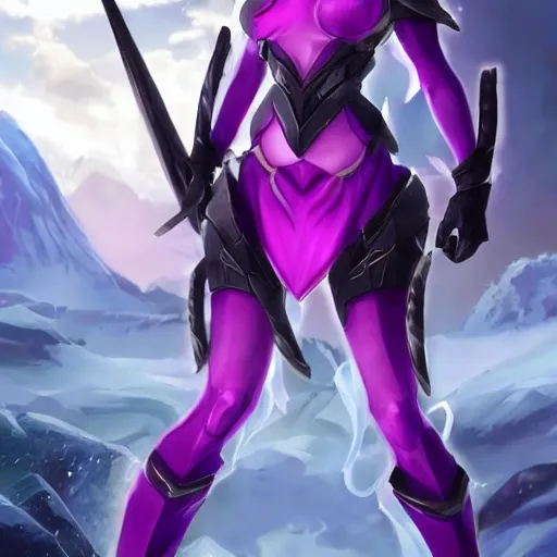 Prompt: glacial purple prime infinite neutral waifu leak