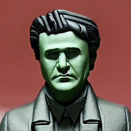 Prompt: wilhelm reich in style of jacob epstein, stop motion vinyl action figure, plastic, toy, butcher billy style