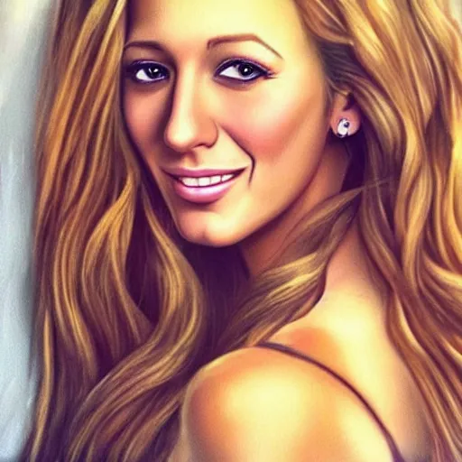 Image similar to “Blake lively, beautiful, highly detailed portrait, photorealistic, ultra detailed, 3d, cartoon, Up”