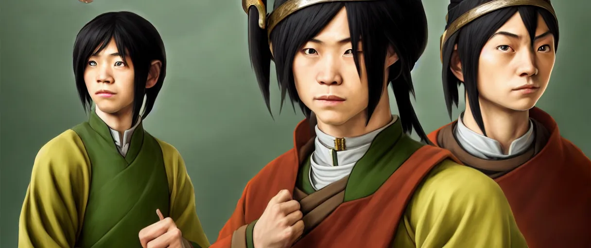 Prompt: hyperrealist highly detailed english medieval portrait of Toph Bei Fong, concept art avatar the last airbender dramatic studio lighting 8k wide angle shallow depth of field