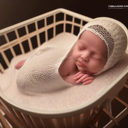 Prompt: baby in traditional cradle board, unreal 5, hyper realistic, realistic, photo realistic, dynamic lighting, highly detailed, cinematic landscape, studio landscape, studio lighting