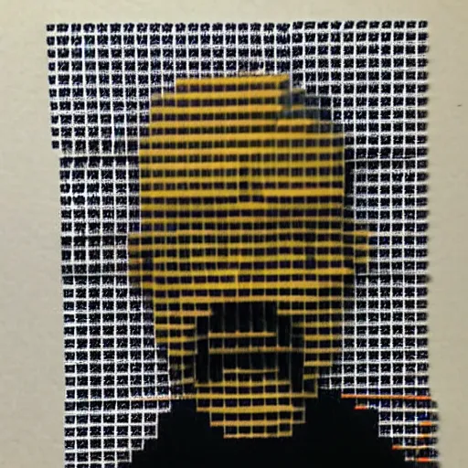 Prompt: walter white, made with sticky notes