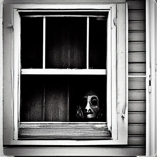 Prompt: “The boogeyman looking through the bedroom window”