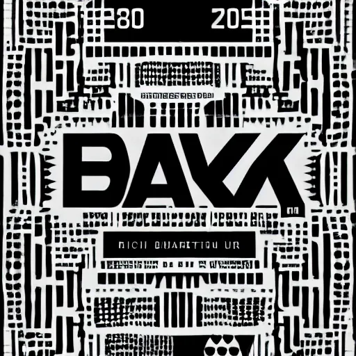 Prompt: black on white graphic design in style of david rudnick, eric hu, guccimaze, acid, y 2 k, 4 k sharpening,