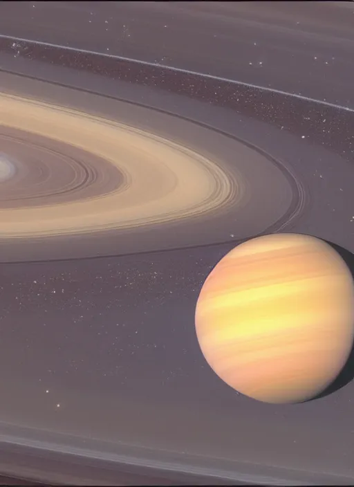 Image similar to 8 k portrait of the planet saturn from a distance