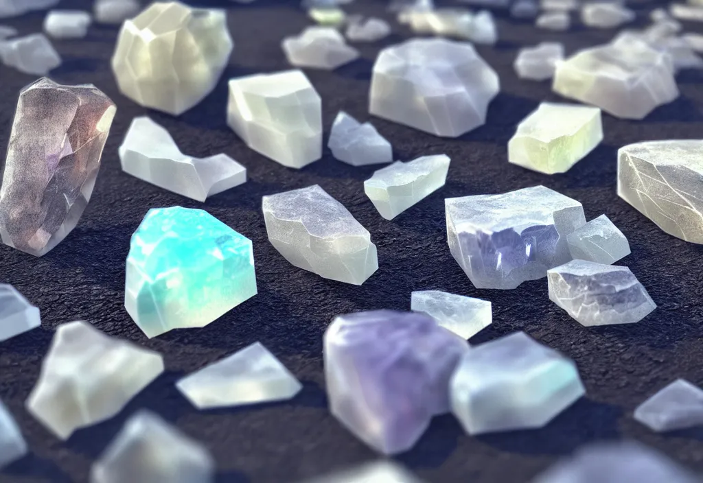 Prompt: raw clear gemstone rendering, photorealistic, dirt, bright backround, photography, artstation