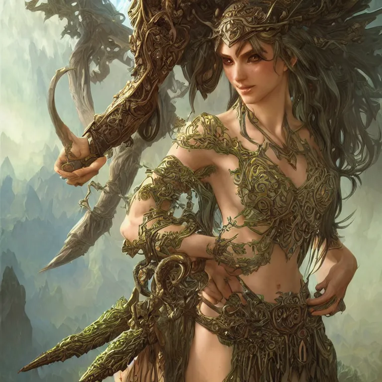 Image similar to world of warcraft elven druid, fantasy, male, manly, intricate, highly detailed, digital painting, artstation, concept art, wallpaper, smooth, sharp focus, illustration, art by artgerm and greg rutkowski and alphonse mucha