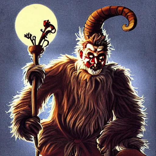 Prompt: krampus by olivier de sagazan