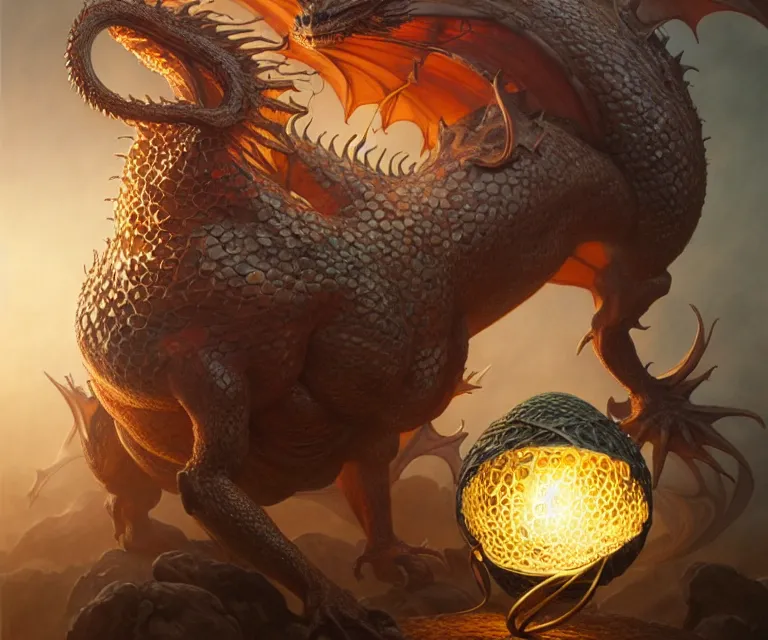 Image similar to dragon egg, dramatic lighting, ultra realistic, intricate details, highly detailed by peter mohrbacher, allen williams, hajime sorayama, wayne barlowe, boris vallejo, aaron horkey, gaston bussiere, artgerm, 4 k