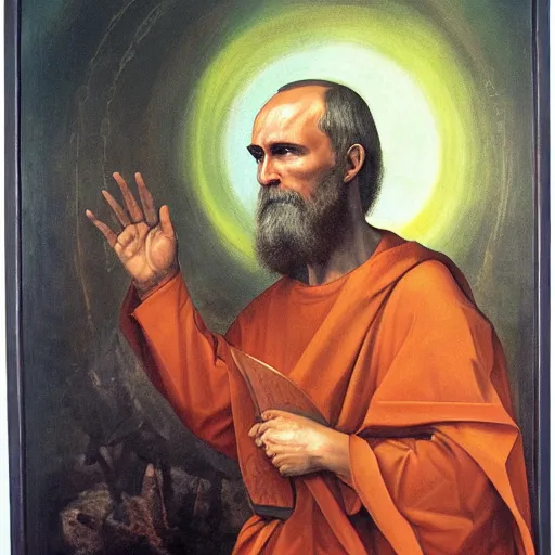 Image similar to vision of ezekiel with vladimir putin, portrait centered