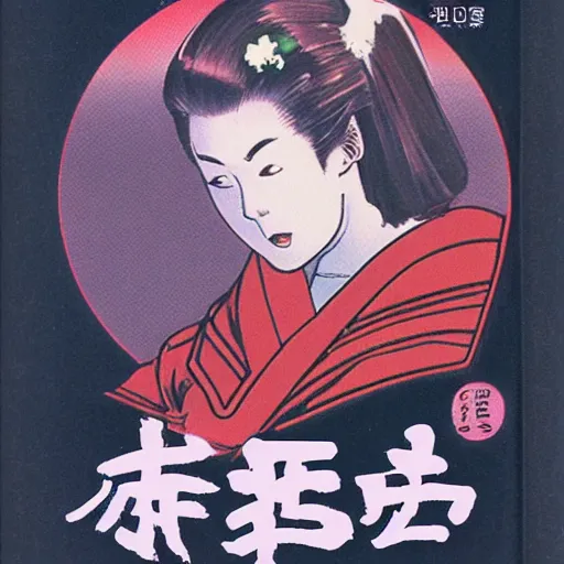 Prompt: japanese vhs cover art