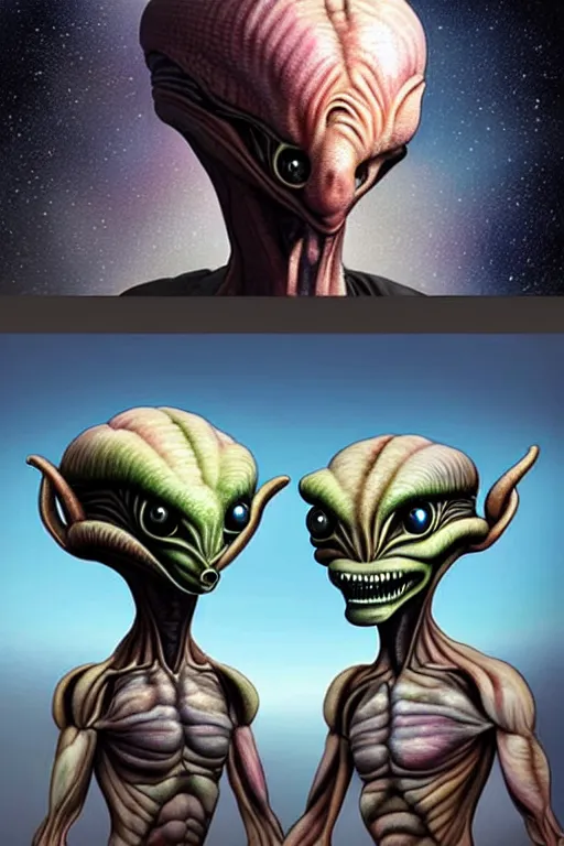 Image similar to hyper realistic aliens