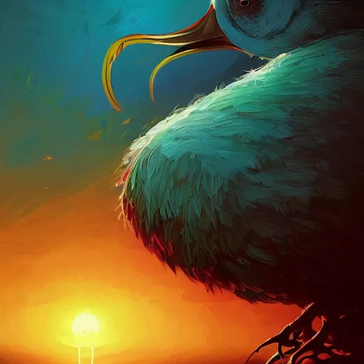 Image similar to a dodo bird, by anato finnstark, by alena aenami, by john harris, by ross tran, by wlop, by andreas rocha