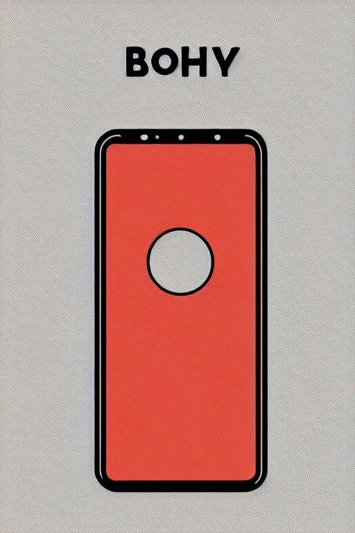 Prompt: minimalist boho style art of a smartphone, illustration, vector art