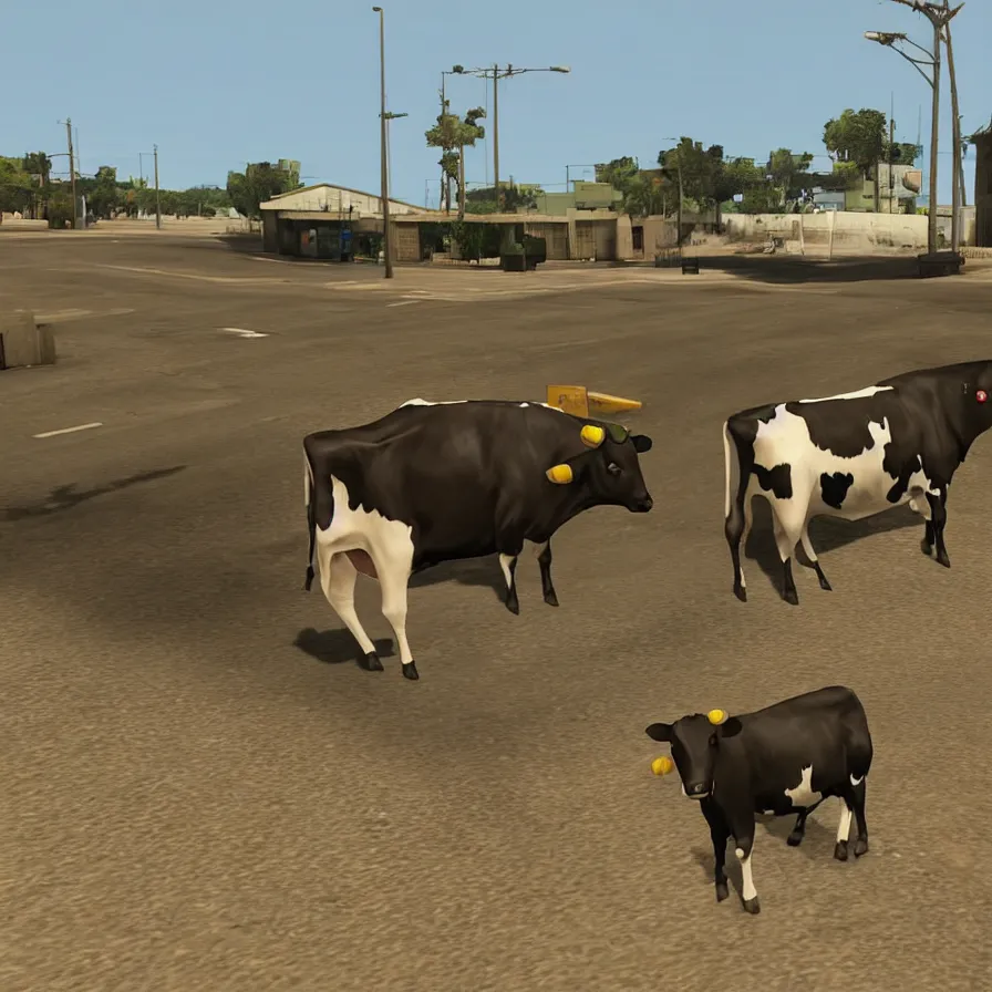 Image similar to a cow, in gta san andreas