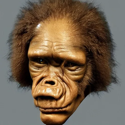 Image similar to Marjorie Taylor Green as a Neanderthal, ultra detailed