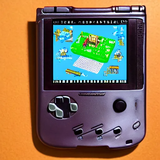 Prompt: archeologists excavate an ancient game boy advance