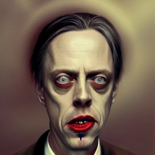 Prompt: hyperrealistic mixed media image of Steve Buscemi as a vampire, stunning 3d render inspired art by István Sándorfi and Greg Rutkowski, perfect facial symmetry, realistic, highly detailed attributes and atmosphere, dim volumetric cinematic lighting, 8k octane extremely hyper-detailed render, post-processing, masterpiece,