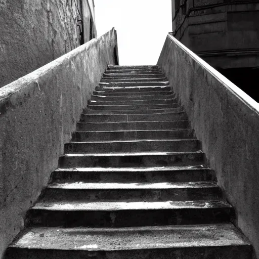 Prompt: stairs leading nowhere
