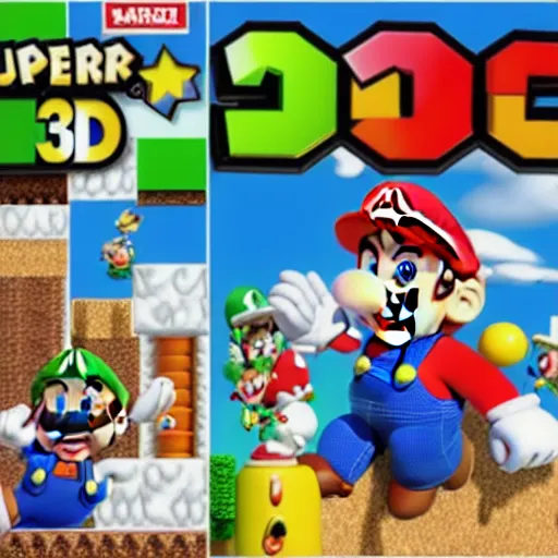 Prompt: Super Mario 3D