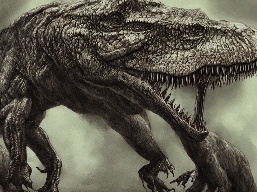 Prompt: tyrannosaurus rex using an iphone, photorealistic