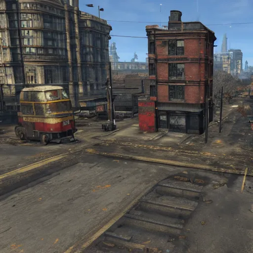 Prompt: fallout 4 mod set in london