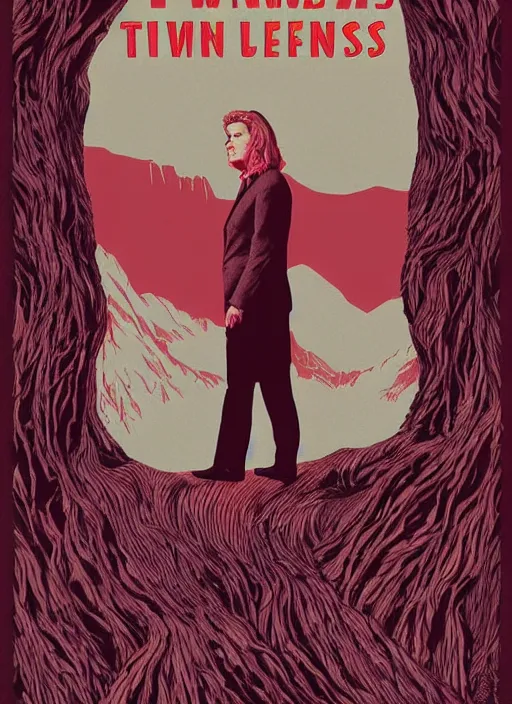 Image similar to twin peaks movie poster art by cliff nielsen