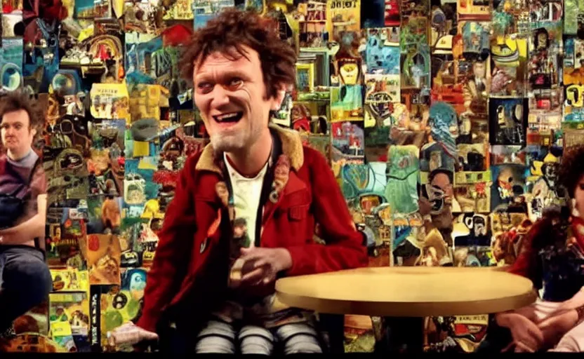 Image similar to high quality high detail movie screenshot by michel gondry, hd,