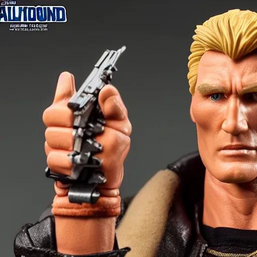 Prompt: action figure of dolph lundgren from bill & ted's excellent adventure the movie, 4 k, highly detailed, award winning, look at all that detail!