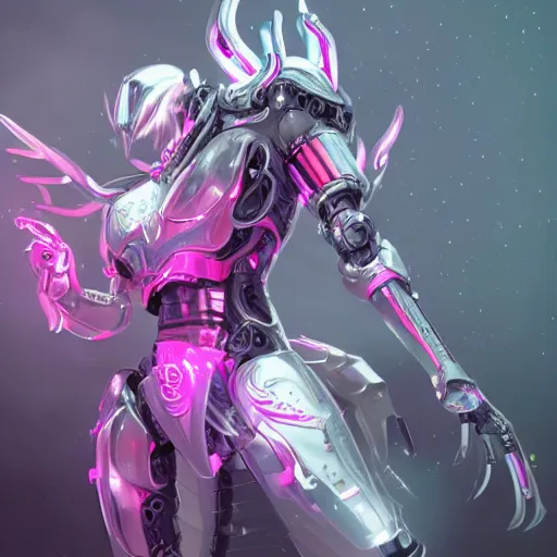 Image similar to highly detailed exquisite lgbt transgender gay trans fanart, a cute gay robot dragon, glowing eyes and robot dragon head, off-white plated armor, bright Fuchsia skin, royal elegant pose, epic cinematic shot, realistic, professional digital art, high end digital art, sci fi, DeviantArt, artstation, Furaffinity, 8k HD render, epic lighting, depth of field