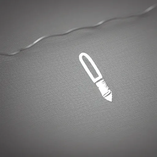 Prompt: very simple! logo of a pen tip with wires running through it, trending on logostation