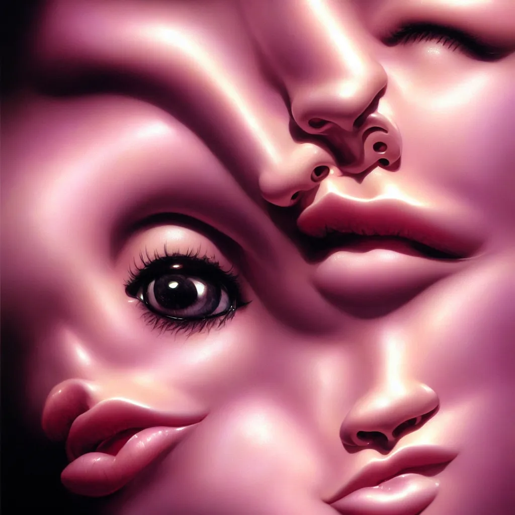 Image similar to fragrance portrait close up by hajime sorayama highly detailed hyper - real very beautiful