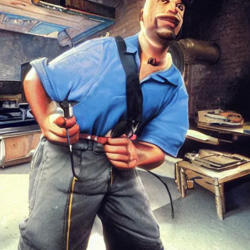 Prompt: Blario, a French pipe fitter from the Bronx in an N64 game