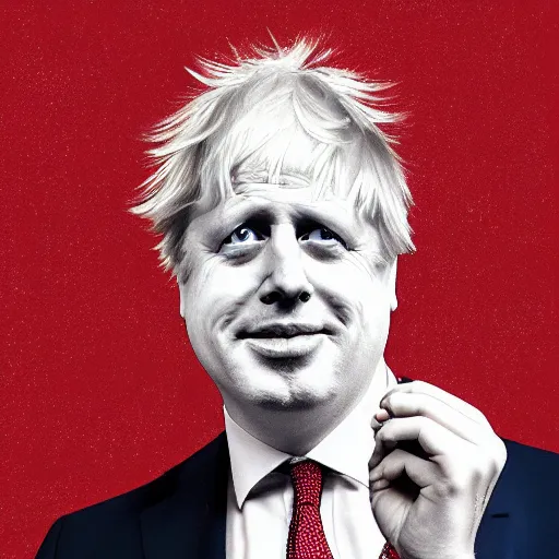 Image similar to boris johnson in the style of a bibically accurate angel, digital art