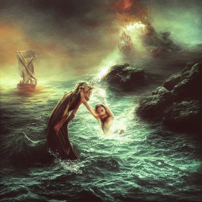 I am drowning, my dear, in seas of fire | Stable Diffusion | OpenArt